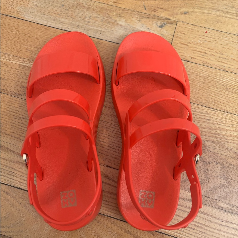 Zaxy Red Sandals with Strap - 7US - Picture 2 of 8